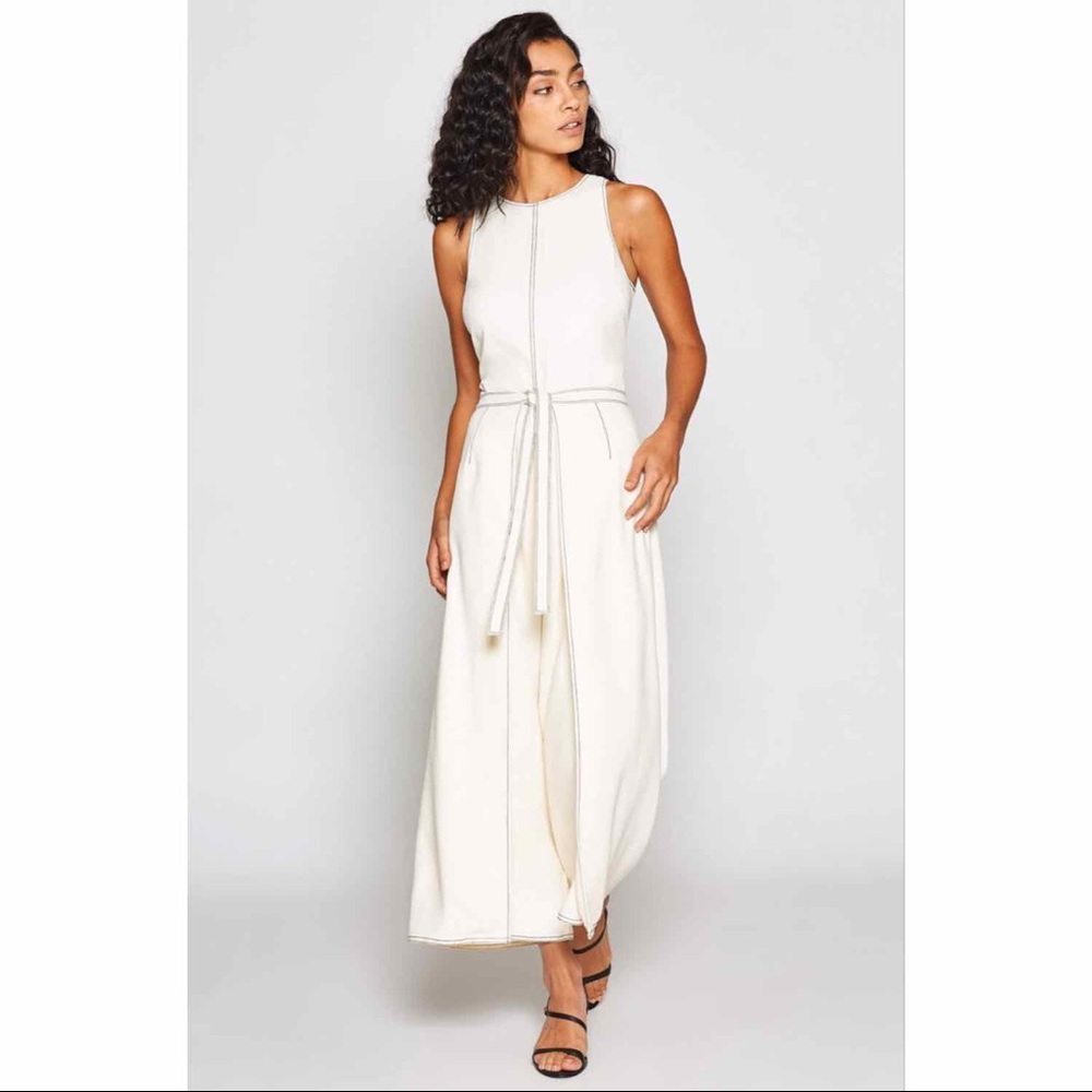 Chic white jumpsuit